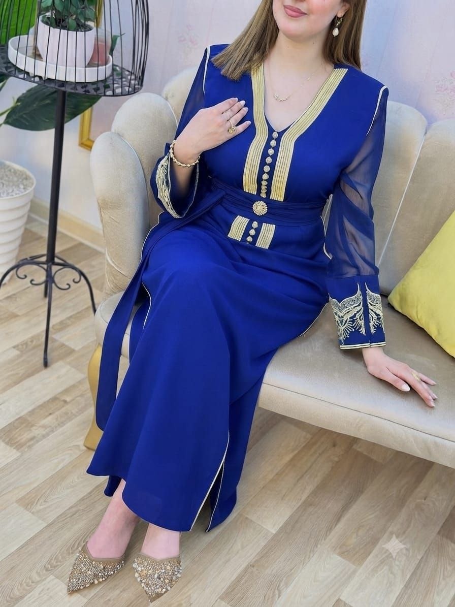 Caftan Zafira avec broderie Rbati