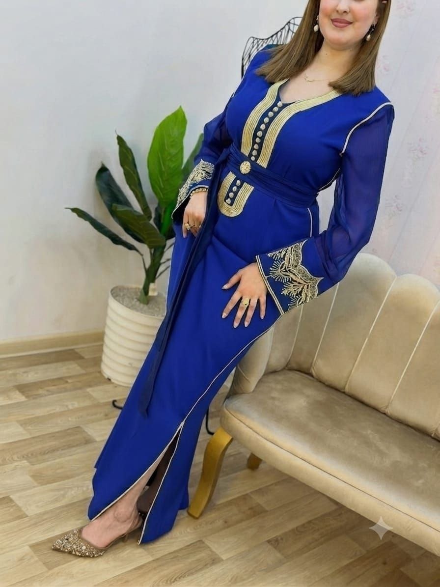 Caftan Zafira avec broderie Rbati