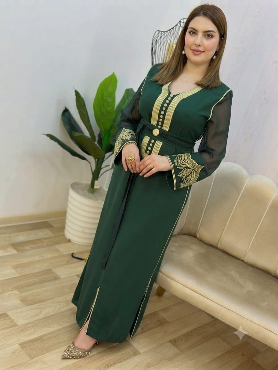 Caftan Zafira avec broderie Rbati