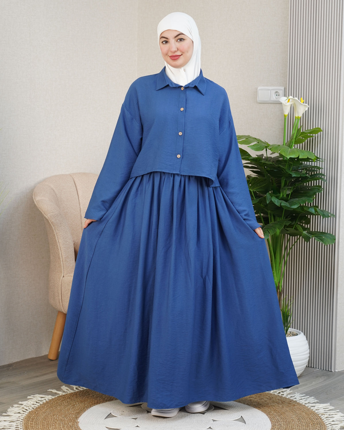 🌸 Robe longue femme modeste