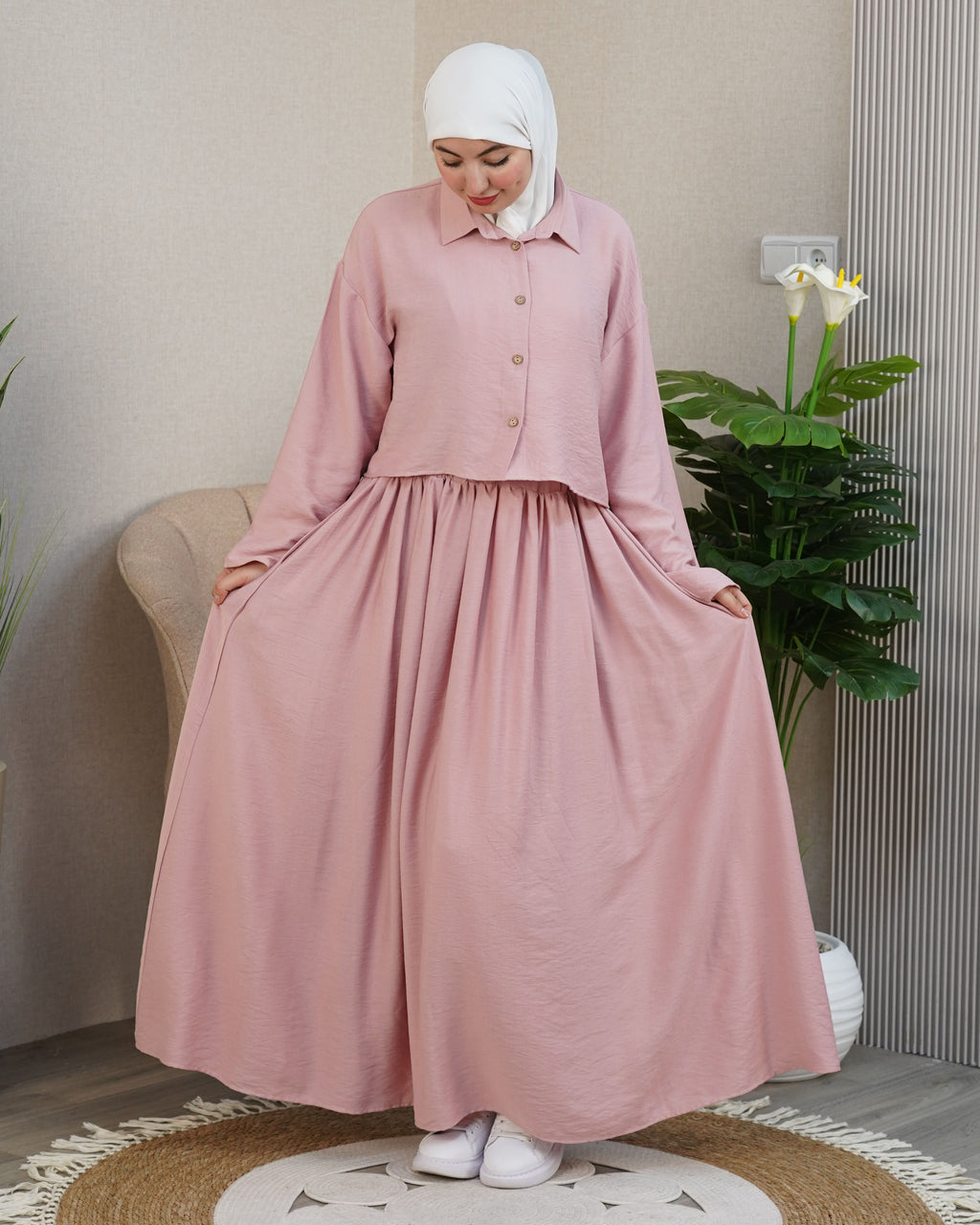 🌸 Robe longue femme modeste