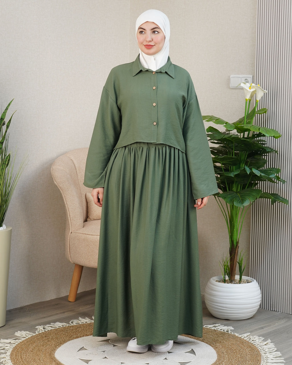 🌸 Robe longue femme modeste