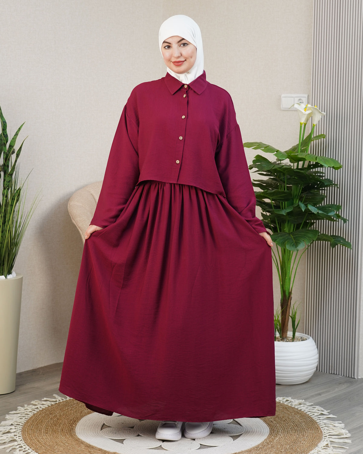 🌸 Robe longue femme modeste
