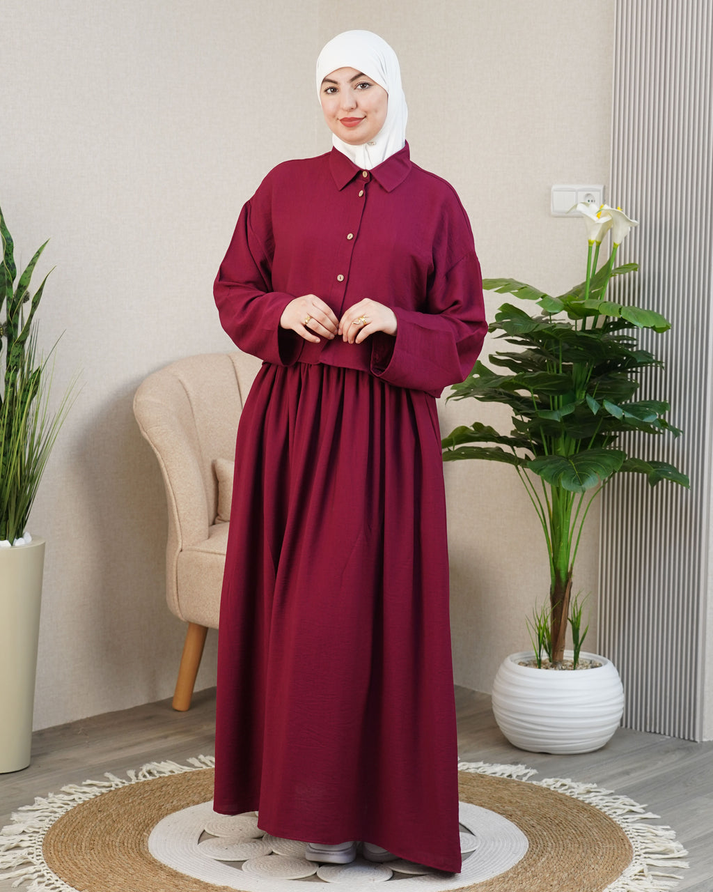 🌸 Robe longue femme modeste