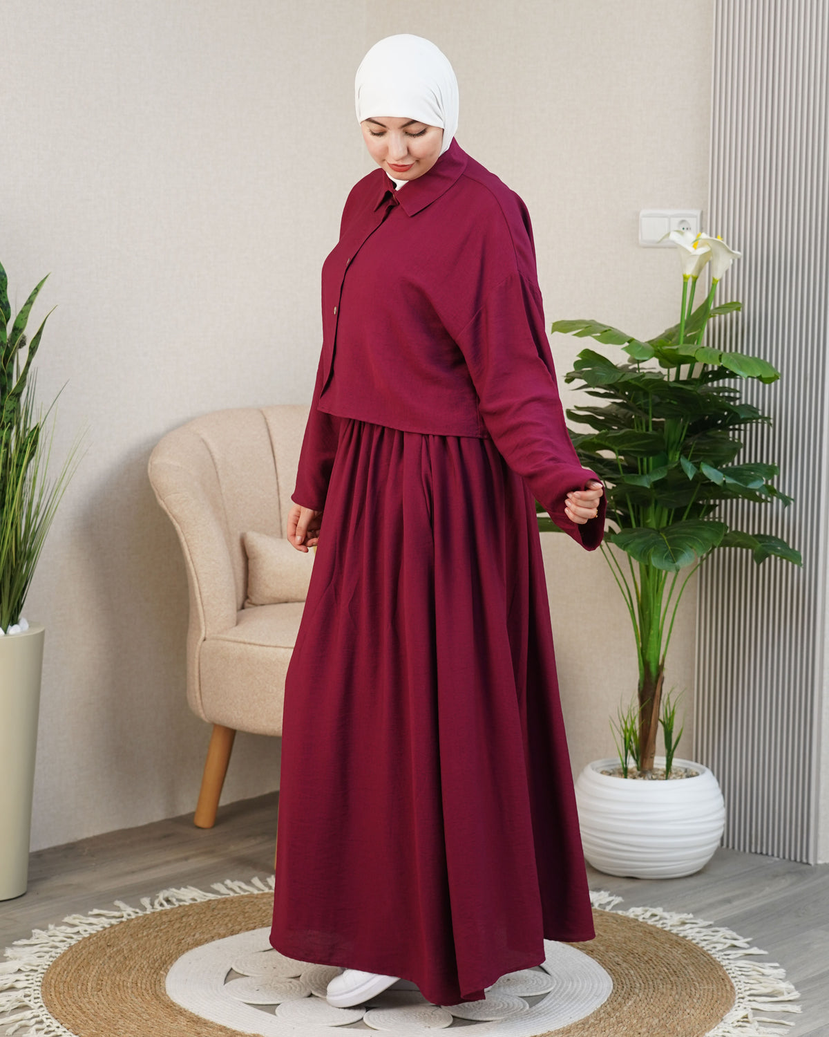 🌸 Robe longue femme modeste