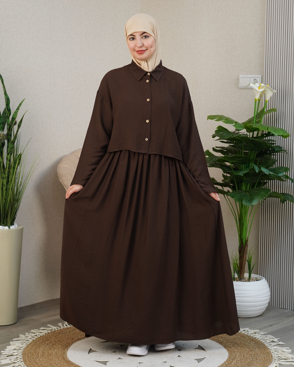 🌸 Robe longue femme modeste