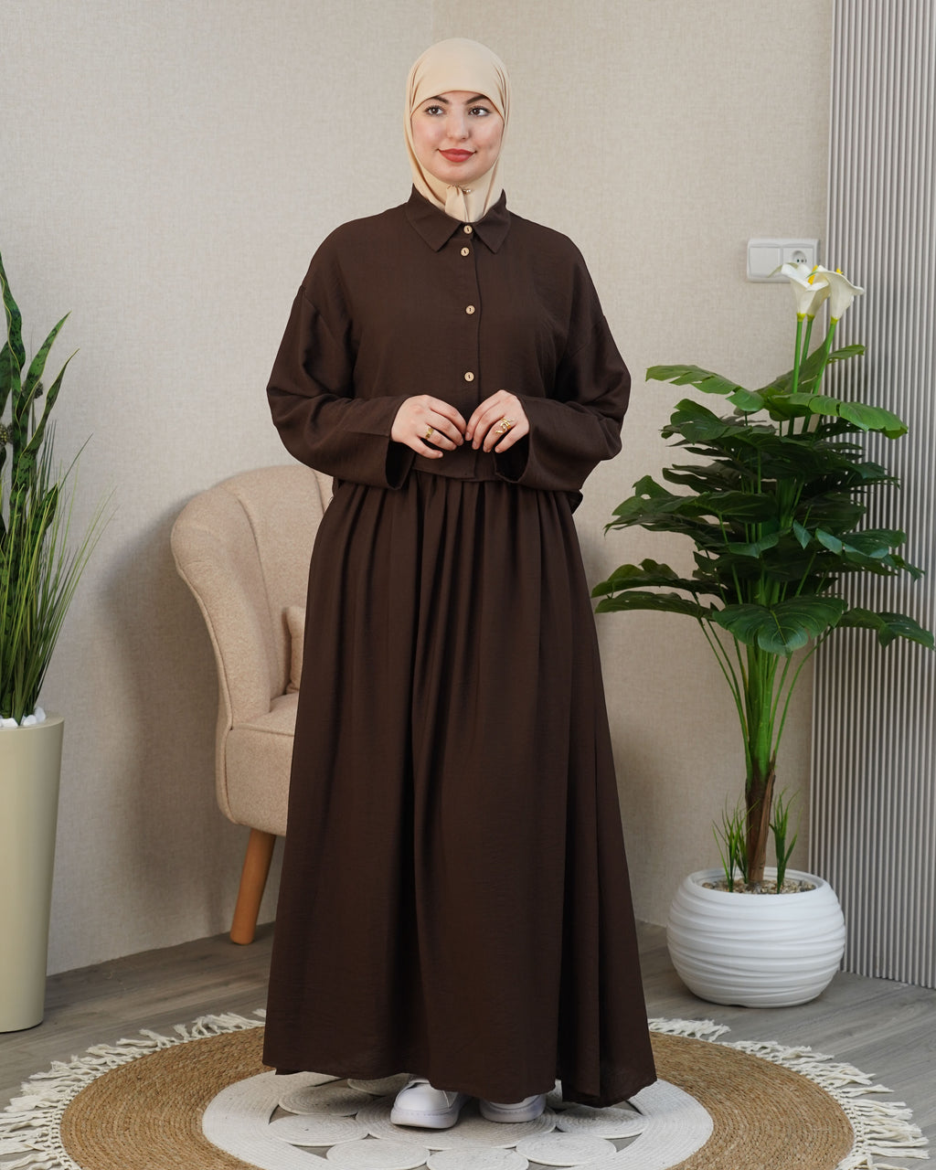 🌸 Robe longue femme modeste