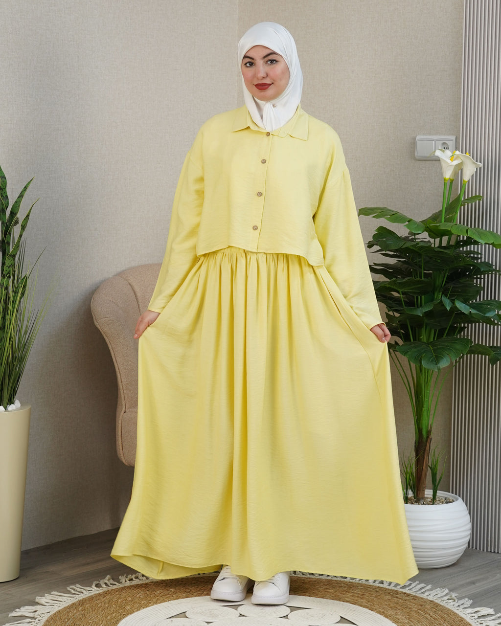 🌸 Robe longue femme modeste