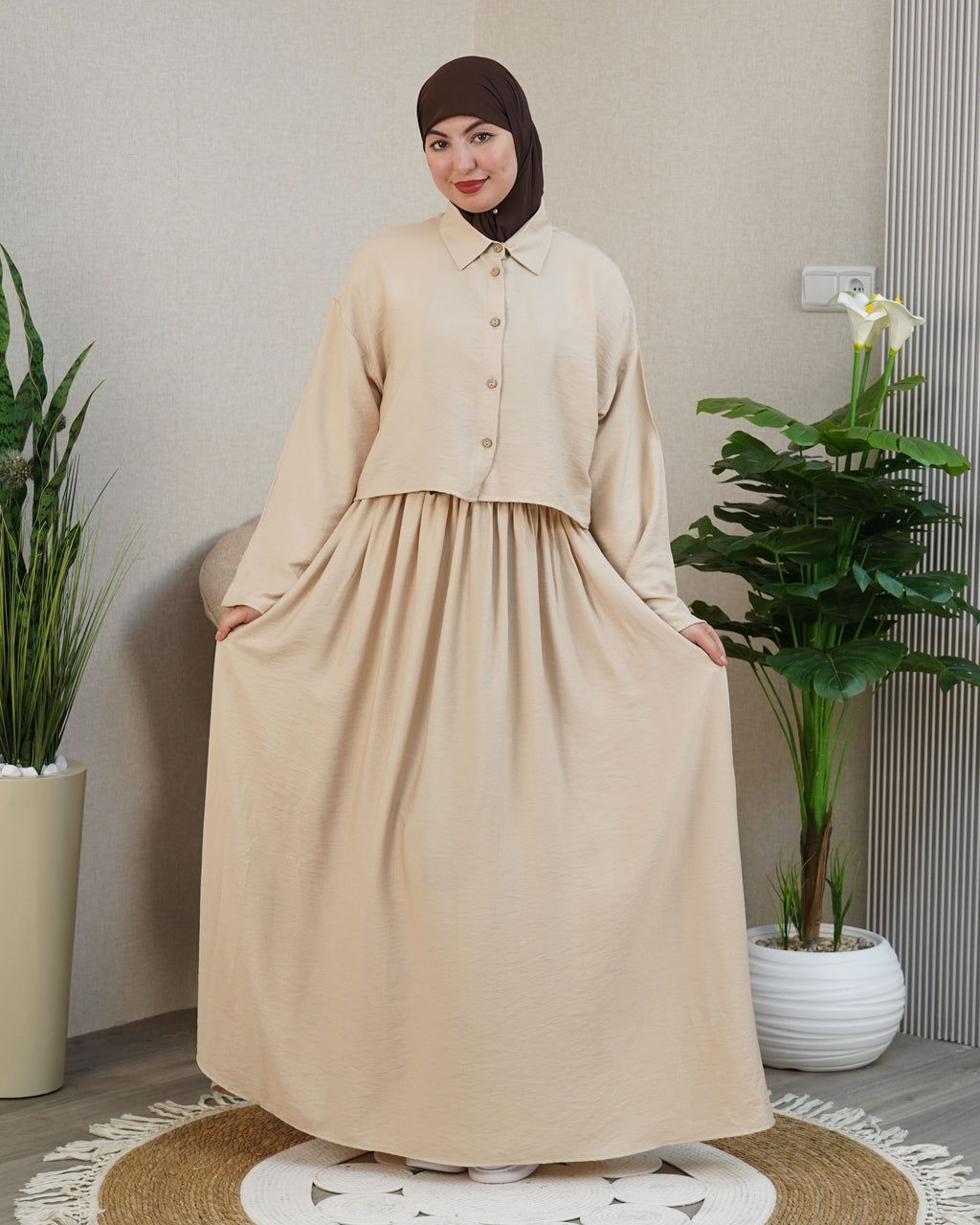 🌸 Robe longue femme modeste