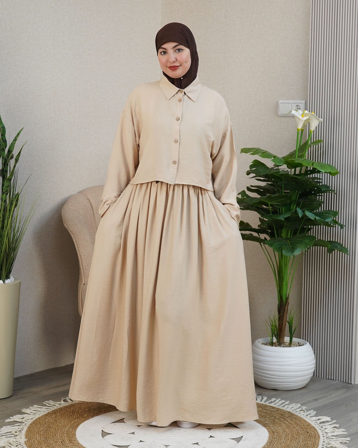 🌸 Robe longue femme modeste