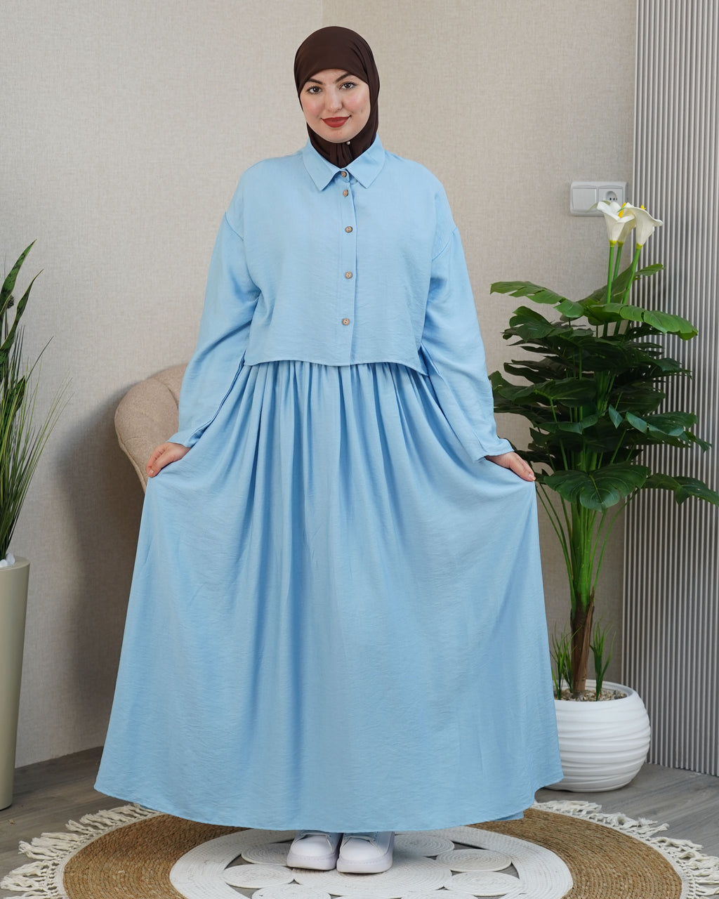 🌸 Robe longue femme modeste