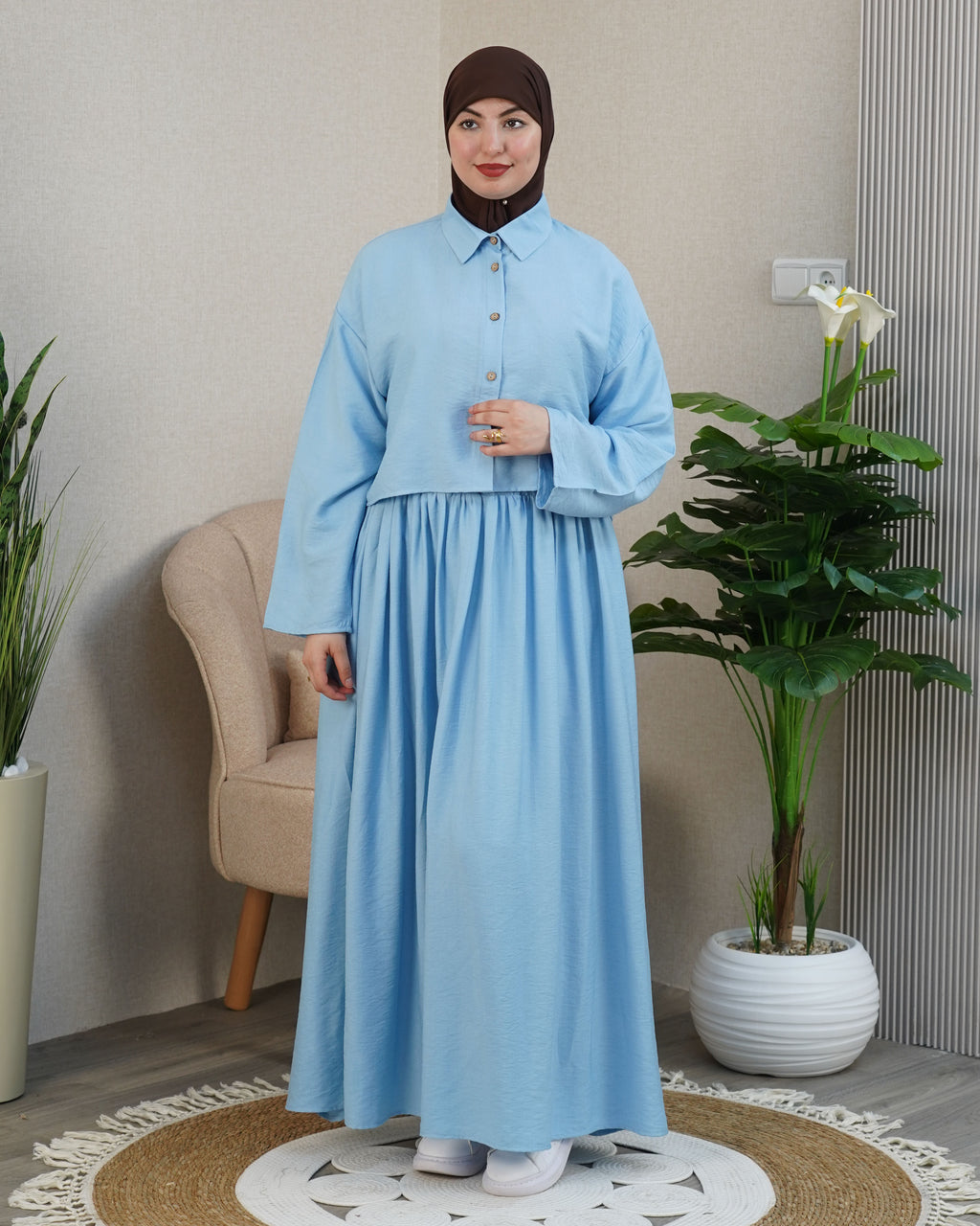 🌸 Robe longue femme modeste