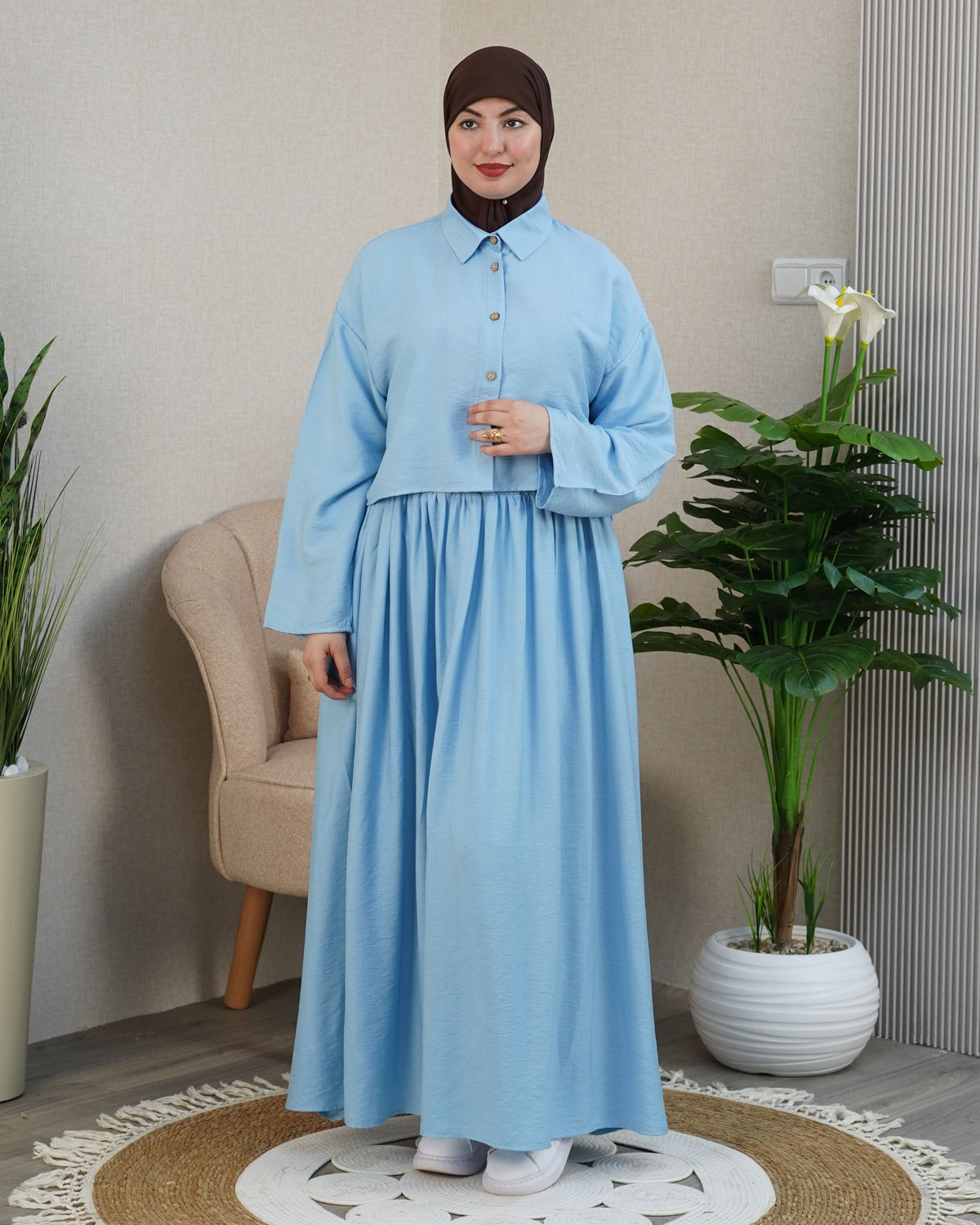 🌸 Robe longue femme modeste