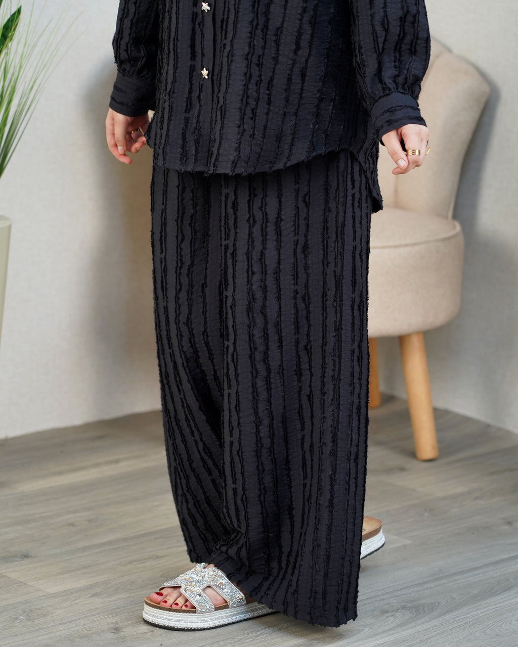 ✨ Ensemble Femme « Élégance Rayée »