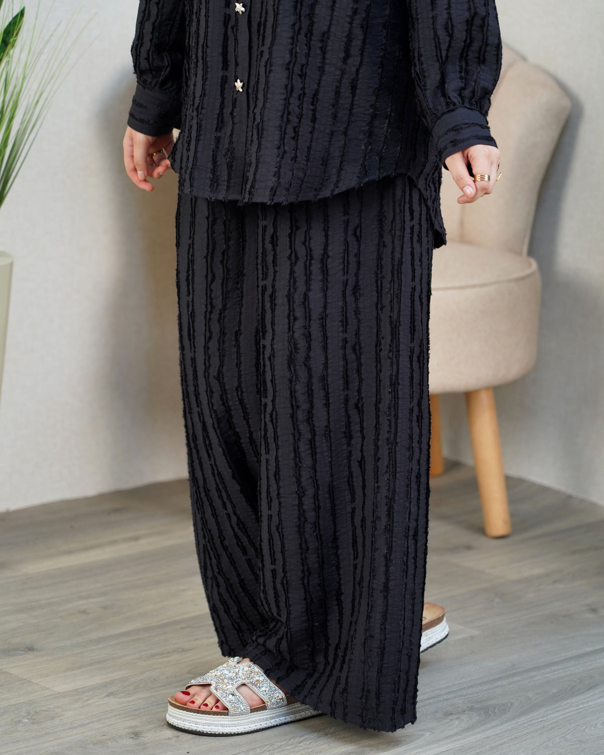 ✨ Ensemble Femme « Élégance Rayée »