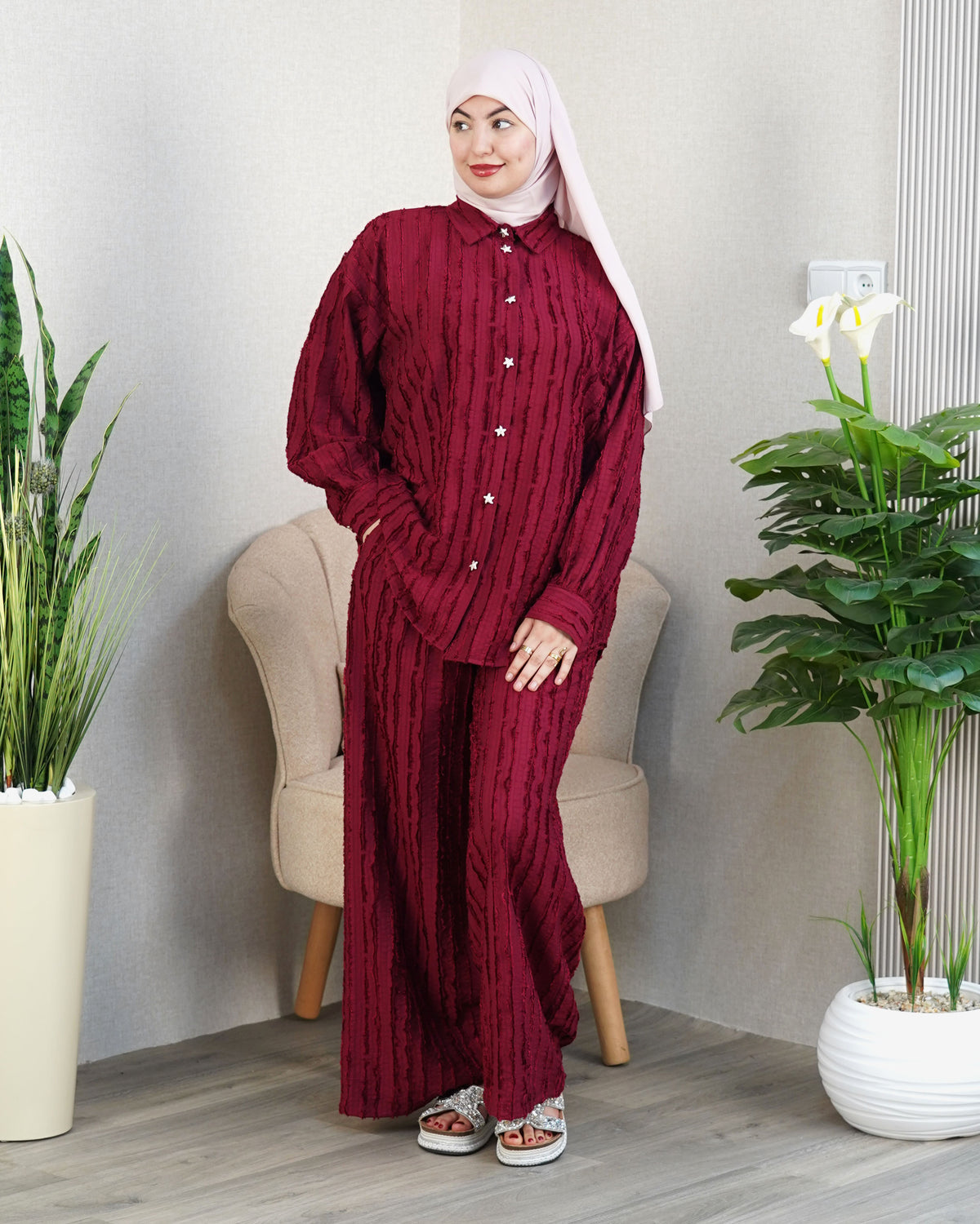 ✨ Ensemble Femme « Élégance Rayée »