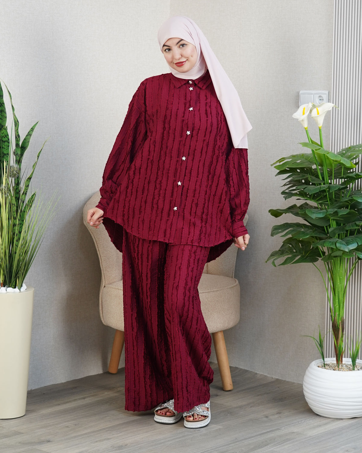 ✨ Ensemble Femme « Élégance Rayée »
