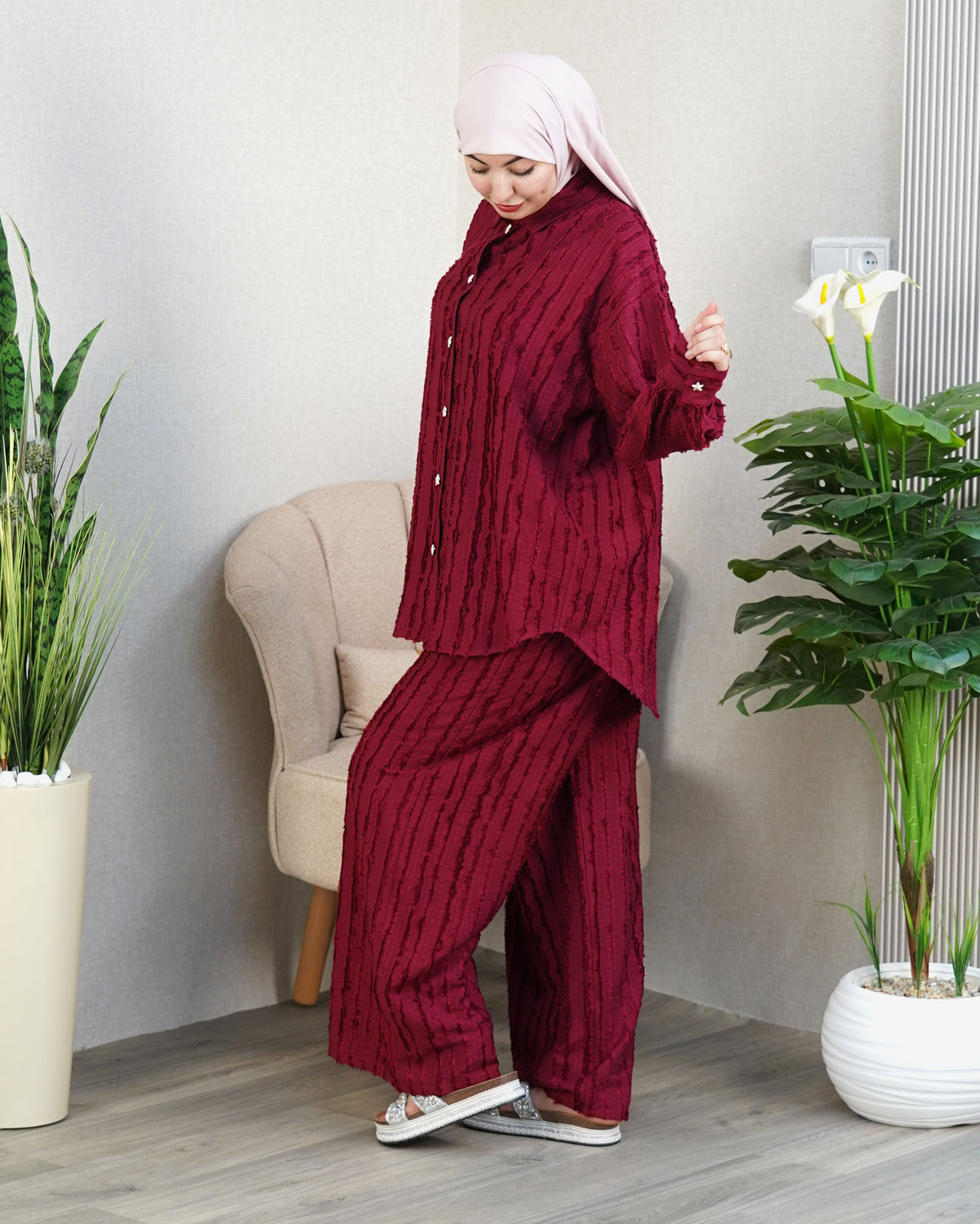 ✨ Ensemble Femme « Élégance Rayée »