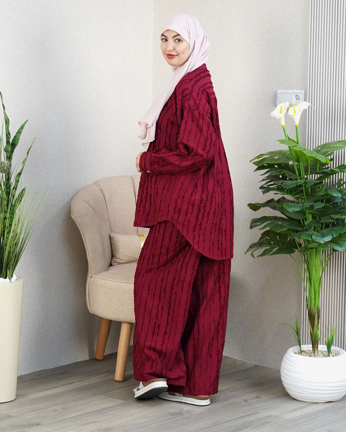 ✨ Ensemble Femme « Élégance Rayée »