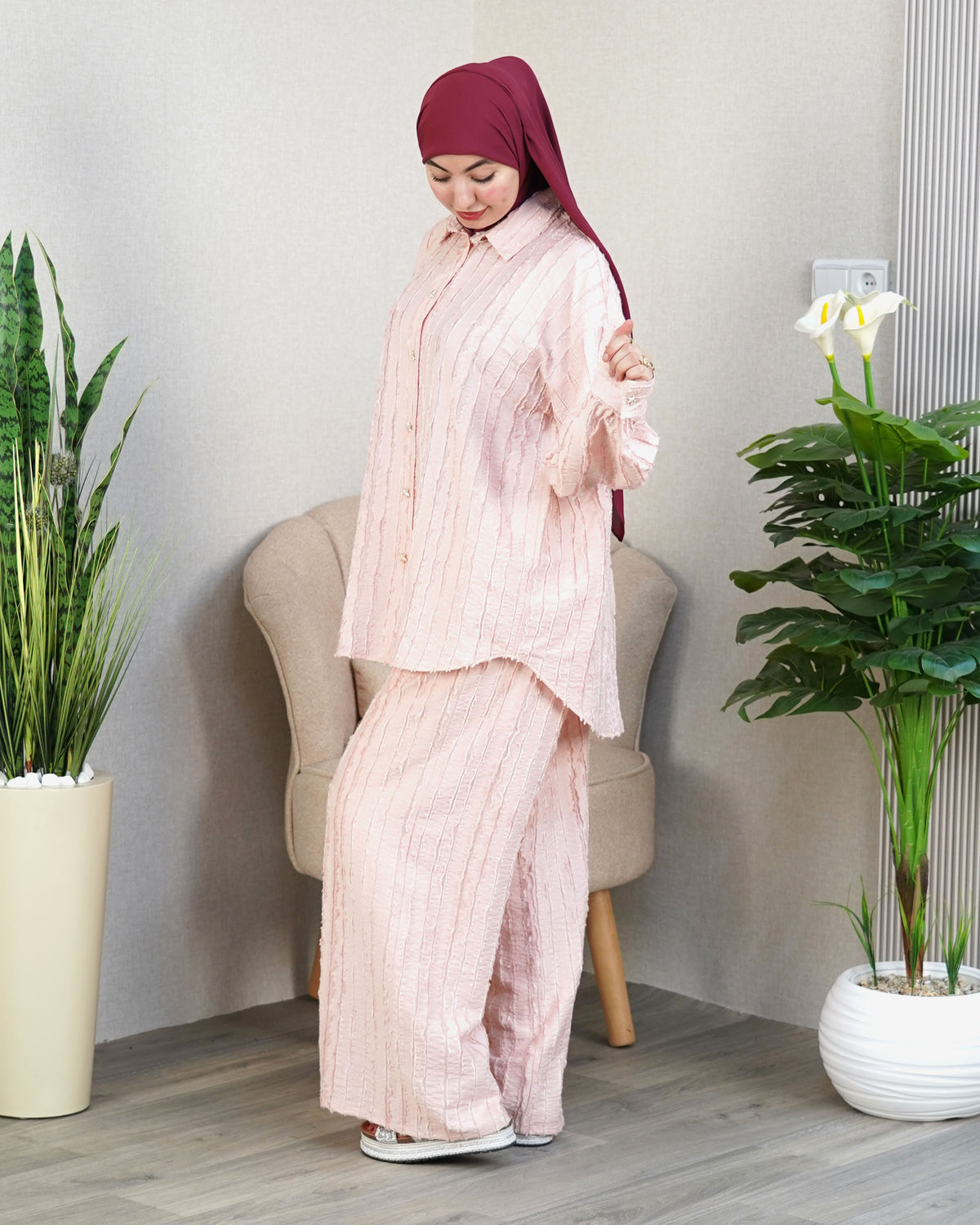 ✨ Ensemble Femme « Élégance Rayée »