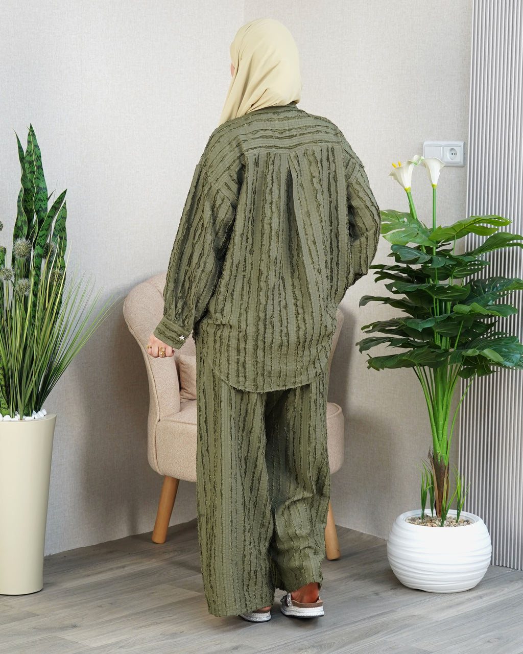 ✨ Ensemble Femme « Élégance Rayée »