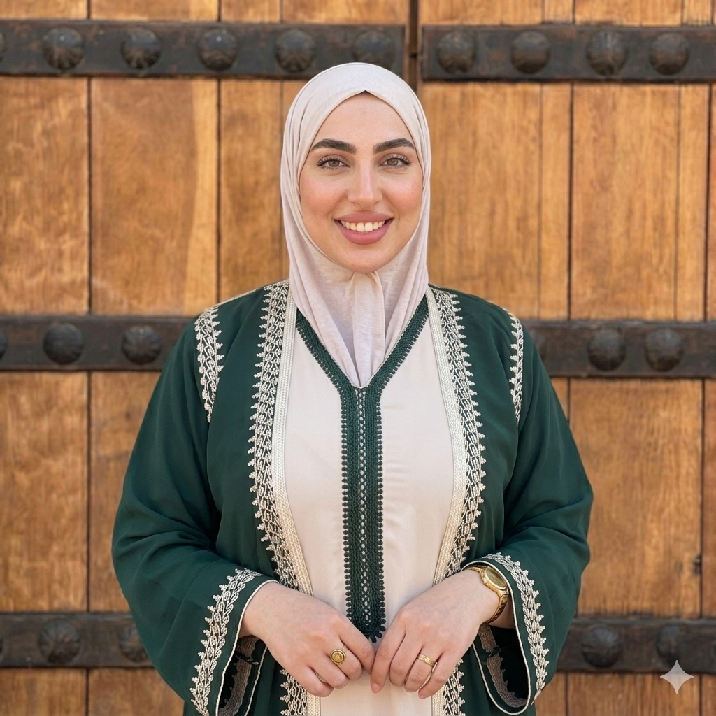 طقم تقليدي راقٍ مكوّن من كيمونو وقفطان بلمسة مغربية أصيلة ✨