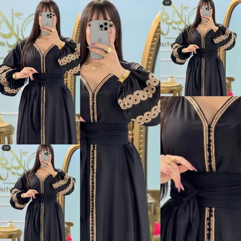 قفطان طرزا كم بالسفيفة العقاد والحزام