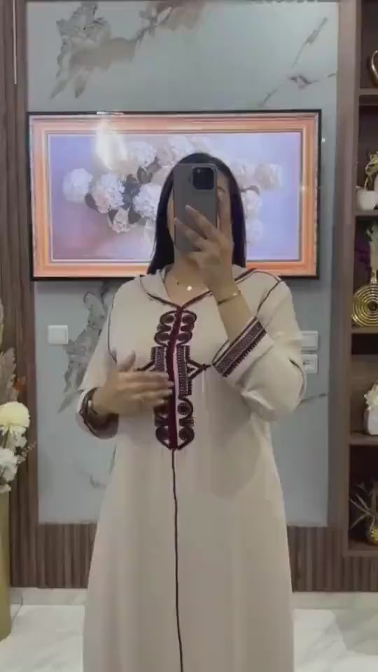 (V) جلابة الطرزة المغربية الأصيلة