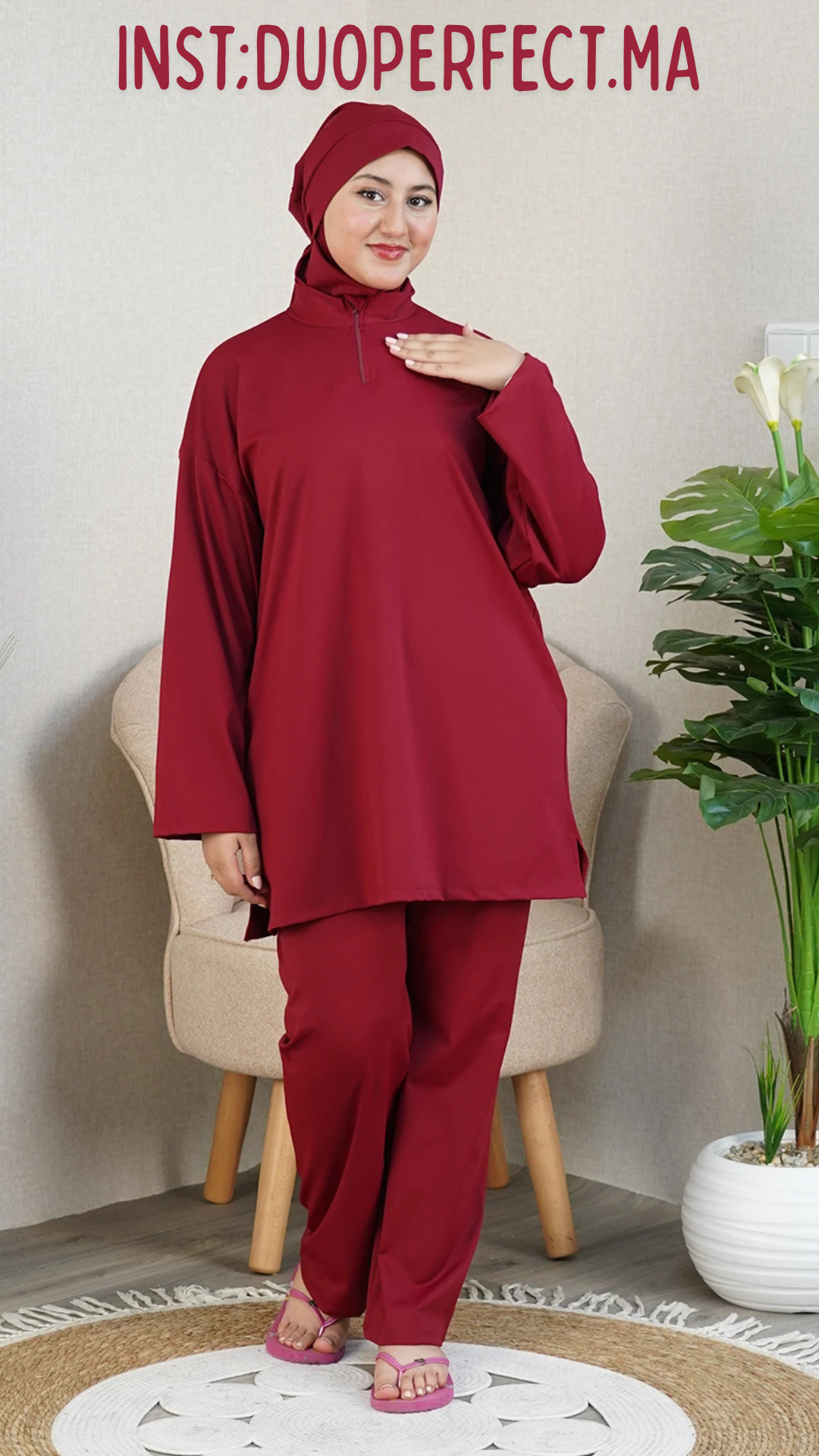 🩱 Burkini femme 3 pièces – Élégance, confort et couvrance